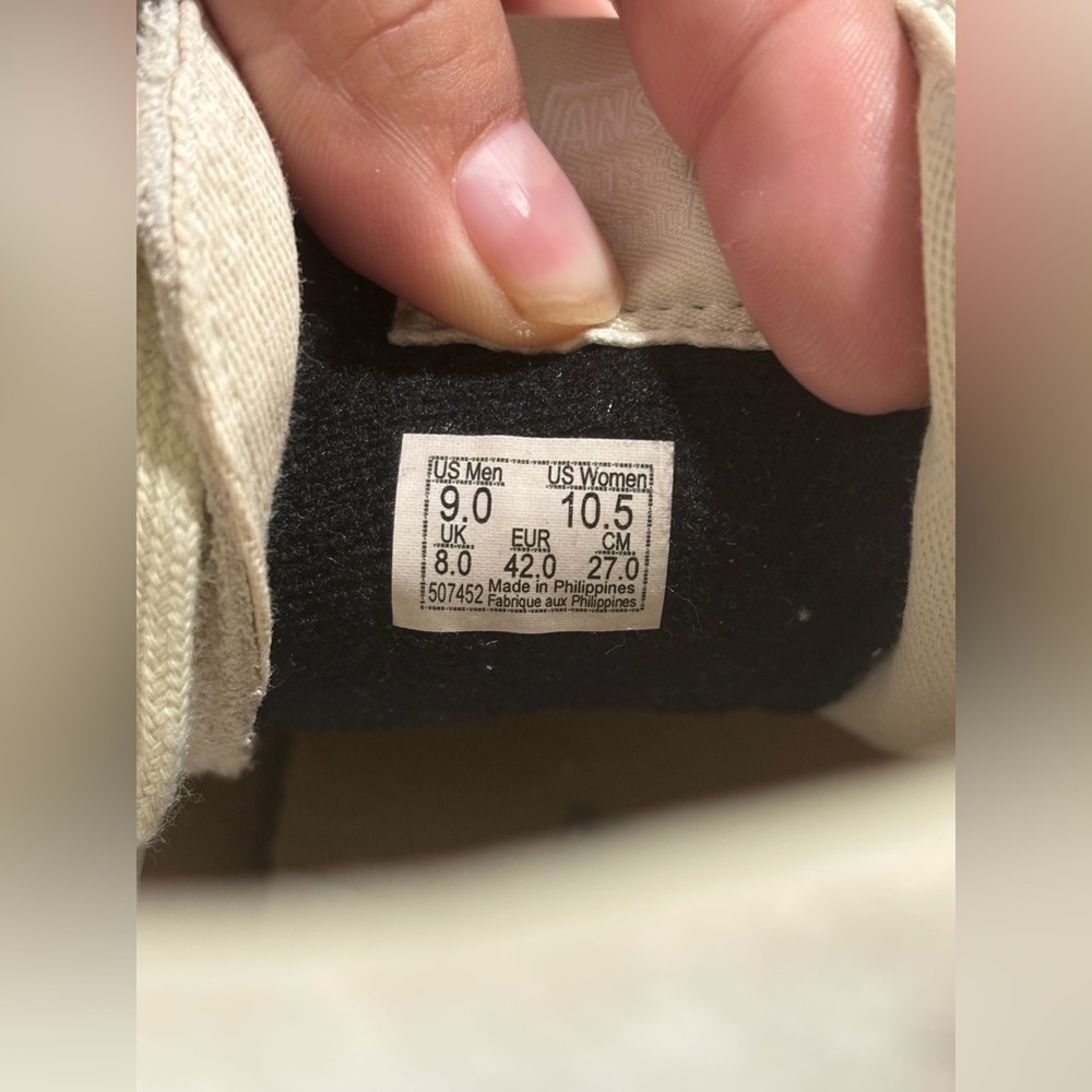 Vans Off-White High-Top Sneakers - Picture 8 of 9